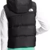 The North Face Reversible North Down Hooded Vest- Girls